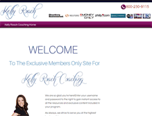 Tablet Screenshot of coachwithkelly.com